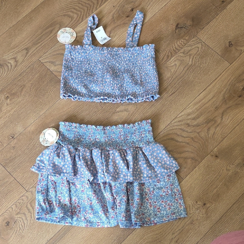 Blue Floral Two-Piece Set - Picture 2 of 9